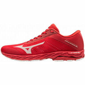 Mizuno WAVE SHADOW 3 Pánská běžecká obuv, Červená,Bílá, velikost 10