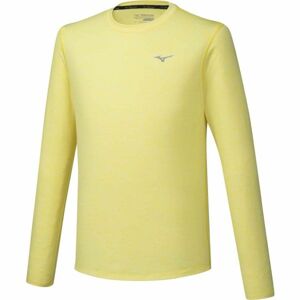 Mizuno IMPULSE CORE LS TEE žlutá XL - Pánské běžecké triko s dlouhým rukávem