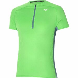 Mizuno TRAIL DRYAEROFLOW HZ TEE Pánské běžecké tričko, světle zelená, velikost XXL