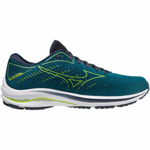 Mizuno WAVE RIDER 25 Pánská běžecká obuv, Modrá,Zelená,Bílá, velikost 7