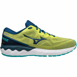 Mizuno WAVE SKYRISE 2 Pánská běžecká obuv, Světle zelená,Modrá,Bílá, velikost 11