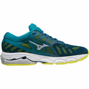 Mizuno WAVE ULTIMA 12 Pánská běžecká obuv, Modrá,Zelená,Bílá, velikost 7