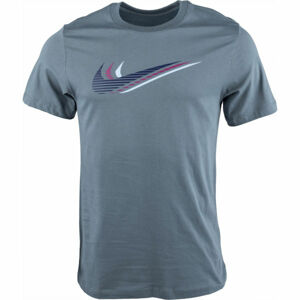 Nike NSW SS TEE SWOOSH M tmavě modrá S - Pánské tričko