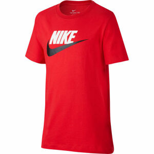 Nike NSW TEE FUTURA ICON TD B červená M - Chlapecké tričko