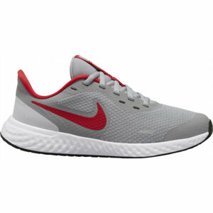 Nike REVOLUTION 5 GS Dětská běžecká obuv, šedá, velikost 38