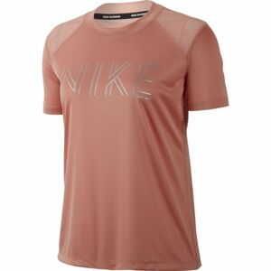 Nike DRI-FIT MILER oranžová S - Dámské běžecké tričko
