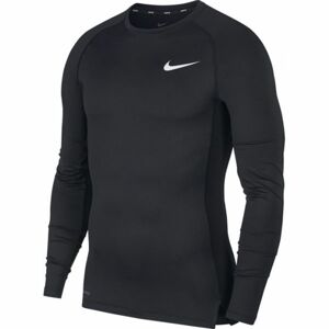 Nike NP TOP LS TIGHT M černá S - Pánské tričko s dlouhým rukávem