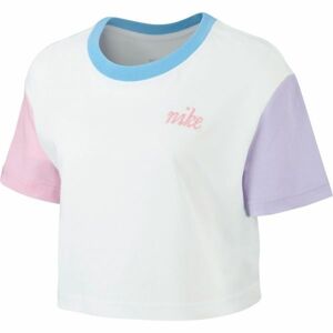 Nike NSW TEE FEMME 2 CROP bílá M - Dámské tričko