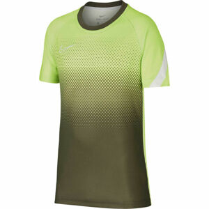 Nike DRY ACD TOP SS GX FP Chlapecké fotbalové tričko, khaki, velikost M