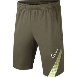 Nike DRY ACADEMY M18 Chlapecké fotbalové šortky, khaki, veľkosť S