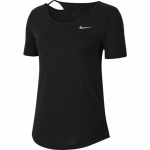 Nike TOP SS RUNWAY W černá L - Dámské běžecké tričko