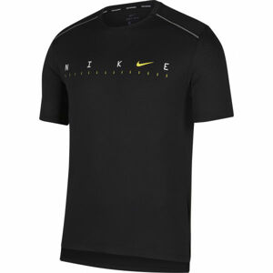 Nike DRY MILER SS TECH PO FF M černá L - Pánské tréninkové tričko