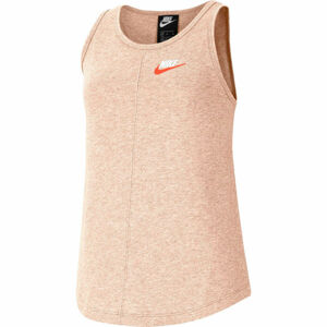 Nike NSW TANK JERSEY G Dívčí tílko, Lososová, velikost M