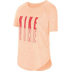 Nike SS TROPHY GFX TOP G Dívčí tričko, oranžová, velikost S