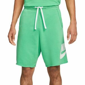 Nike CLUB ALUMNI HBR FT SHORT Pánské šortky, světle zelená, velikost XL