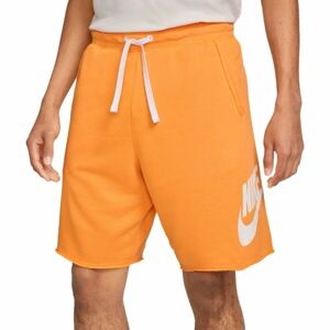 Nike CLUB ALUMNI HBR FT SHORT Pánské šortky, oranžová, velikost M