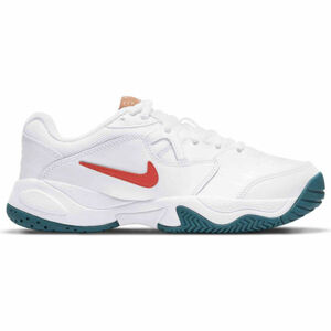 Nike COURT LITE 2 JR Juniorská tenisová obuv, bílá, veľkosť 35.5