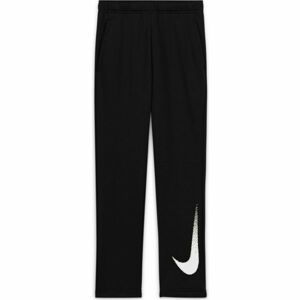 Nike DRY FLC PANT GFX2 B Chlapecké kalhoty, Černá,Bílá, velikost