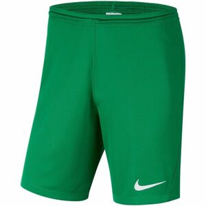 Nike DRI-FIT PARK 3 Chlapecké fotbalové kraťasy, zelená, veľkosť S