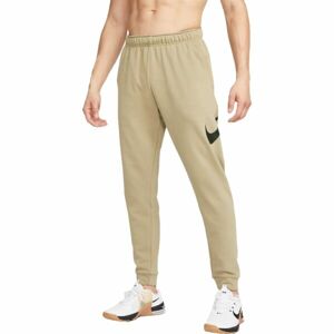 Nike DRI-FIT Pánské tréninkové kalhoty, béžová, velikost M