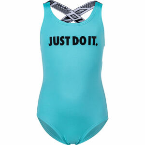 Nike JDI CROSSBACK ONE-PIECE Dívčí jednodílné plavky, Modrá, velikost S
