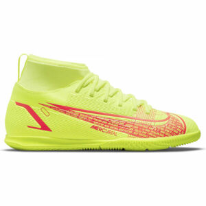 Nike MERCURIAL SUPERFLY 8 CLUB Dětské sálovky, reflexní neon, veľkosť 35