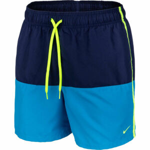 Nike SPLIT 5 Pánské koupací kraťasy, Tmavě modrá,Modrá,Reflexní neon, velikost L