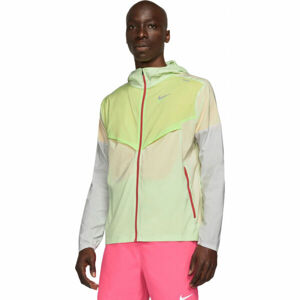 Nike WINDRUNNER Pánská běžecká bunda, Světle zelená,Šedá, velikost XXL
