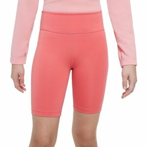 Nike NK DF ONE BIKE SHORT Dívčí šortky, růžová, velikost XL