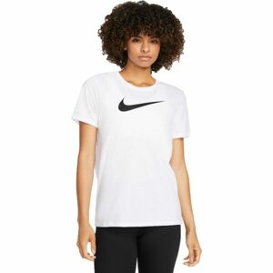 Nike NK DF TEE SWOOSH Dámské tričko, bílá, velikost M
