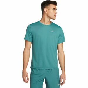 Nike NK DF UV MILER SS Pánské tréninkové tričko, zelená, velikost XL