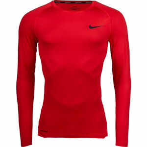 Nike NP TOP LS TIGHT M zelená S - Pánské tričko s dlouhým rukávem