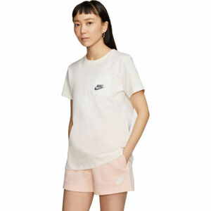 Nike NSW TEE ICON CLASH W Dámské tričko, Bílá,Černá, velikost