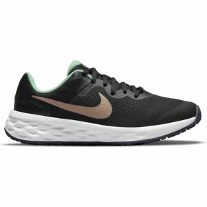 Nike REVOLUTION 6 GS Dětská běžecká obuv, tmavě šedá, veľkosť 38
