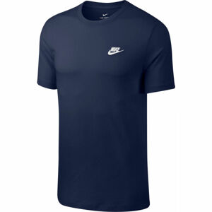 Nike SPORTSWEAR CLUB Pánské tričko, tmavě modrá, velikost S