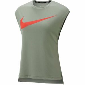Nike TOP SS REBEL GX zelená S - Dámské tričko bez rukávů