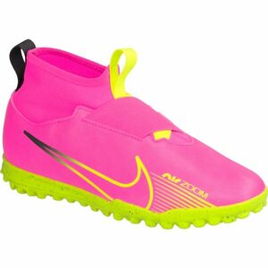 Nike ZOOM MERCURIAL SUPERFLY 9 ACADEMY Dětské turfy, růžová, veľkosť 4Y