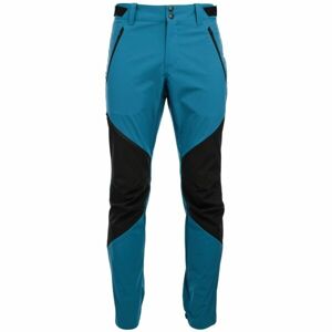 Northfinder ANAKIN Pánské softshellové kalhoty, modrá, velikost S