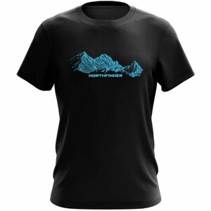 Northfinder ELBERT Pánské tričko, černá, velikost XL