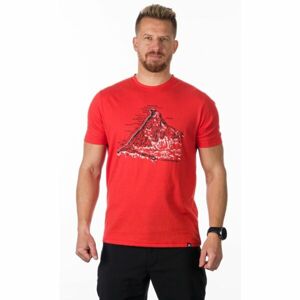 Northfinder JEFFERSON Pánské tričko, červená, veľkosť XL