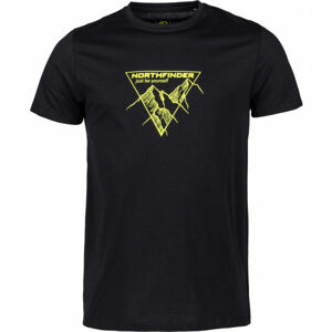 Northfinder LUCIANO Pánské triko, Černá,Zelená, velikost