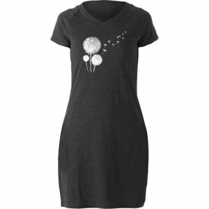 Northfinder RHONDAE Dámské tričkové šaty, černá, velikost