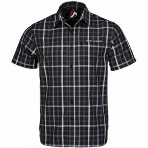 Northfinder ROBERTSON Pánská košile, Černá,Tmavě šedá,Bílá, velikost