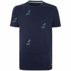 O'Neill LM PALM AOP T-SHIRT ;Pánské tričko, tmavě modrá, velikost M