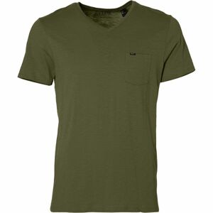 O'Neill LM JACK'S BASE V-NECK T-SHIRT tmavě zelená S - Pánské tričko