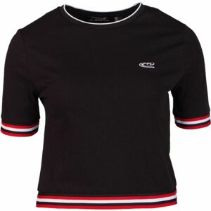 O'Neill LW SPORT STRIPE RIB TEE Dámské tričko, Černá,Bílá,Červená, velikost