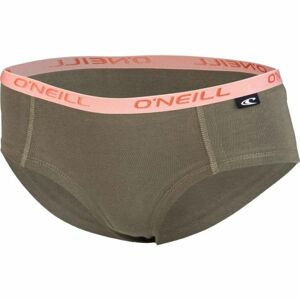 O'Neill HIPSTER STRIPES 2-PACK Dámské spodní kalhotky, Khaki,Růžová, velikost