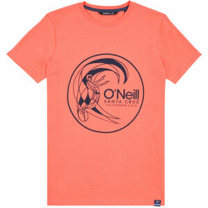 O'Neill LB CIRCLE SURFER T-SHIRT oranžová 128 - Chlapecké tričko