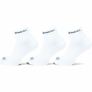 O'Neill QUARTER ONEILL 3P Unisex ponožky, bílá, velikost