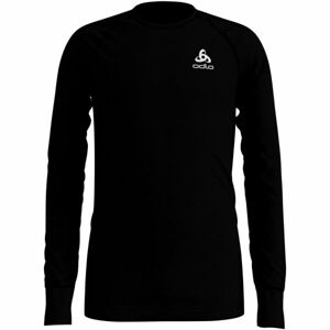 Odlo SUW KIDS TOP L/S CREW NECK ACTIVE WARM černá 128 - Dětské tričko s dlouhým rukávem
